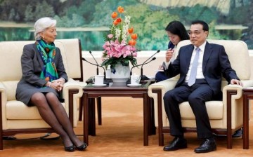 Premier Li Keqiang meets with International Monetary Fund (IMF) chief Christine Lagarde during the China Development Forum in Beijing in March 2015. 