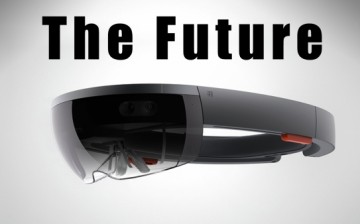 A picture of Microsoft's virtual reality headset -- HoloLens.