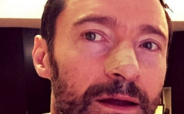  Actor Hugh Jackman  after the removal of a basal cell skin cancer urged followers to wear sunscreen. 