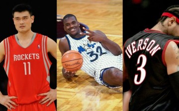 Yao Ming (left) joins fellow former NBA stars Shaquille O'Neal and Allen Iverson as the latest nominees for this year's NBA Hall of Fame.