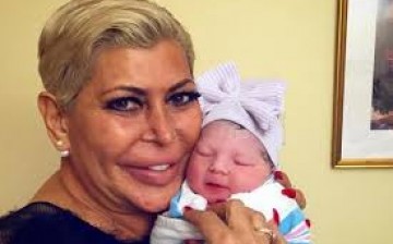 Angela Raiola, better known as Big Ang, is seen here with her sixth grandchild, Anjolie Scotto. The star died due to lung cancer on Feb. 18, Thursday.