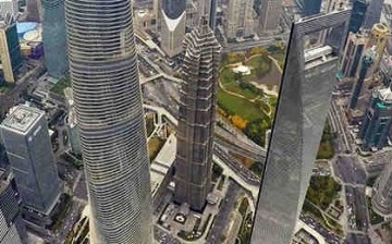 The file photo shows the Shanghai Tower, China's tallest skyscraper, in Lujiazui, the financial and trade zone in Shanghai.