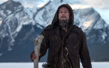 Actor Leonardo DiCaprio portrays the character of Hugh Glass in 