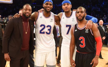 Dwyane Wade, LeBron James, Carmelo Anthony and Chris Paul 