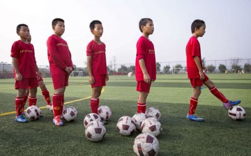 Guangzhou Evergrande Academy pupils.
