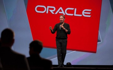 Oracle Executive Chairman of the Board and Chief Technology Officer, Larry Ellison, delivers a keynote address during the 2014 Oracle Open World conference on September 28, 2014 in San Francisco, California.