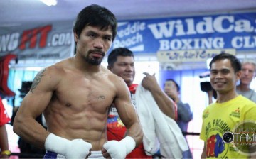 RIPPED AND READY | Manny Pacquiao works out for media in LA ahead of Bradley fight