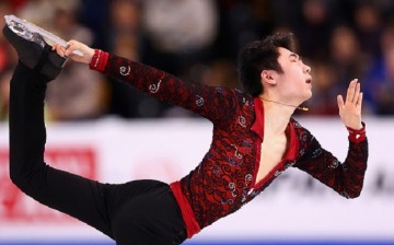 Drama on ice: Jin Boyang competes during Day 3 of the 2016 ISU World Figure Skating Championships in Massachusetts, USA.