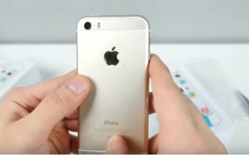 An iPhone mobile device, one of the flagship products of technological giant Apple Inc.
