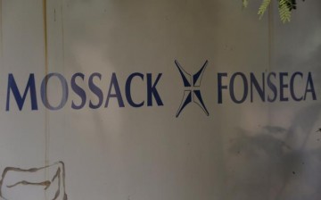 A Mossack Fonseca law firm logo is pictured in Panama City, April 3, 2016.