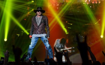 Singer Axl Rose of Guns N' Roses performs at The Joint inside the Hard Rock Hotel & Casino.