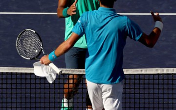 Jo-Wilfried Tsonga and Novak Djokovic 
