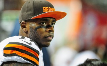 Josh Gordon of the Cleveland Browns against the Atlanta Falcons at Georgia Dome on November 23, 2014.