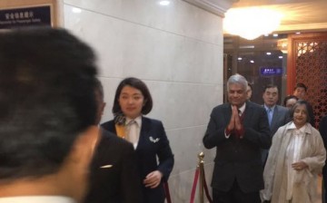Sri Lankan Prime Minister Ranil Wickremesinghe upon his arrival in China for a three-day state visit.