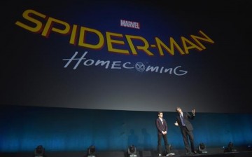 Tom Holland with Sony Pictures Chairman Tom Rothman presented 