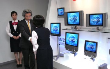 The Sharp factory in Japan was visited by former Japan PM Junichiro Koizumi.   