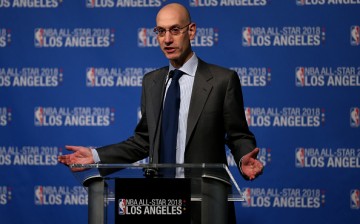 Adam Silver is thrilled with the NBA's new deal allowing jersey ads starting 2017-2018 season.