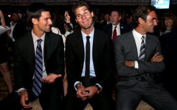 Novak Djokovic. Rafael Nadal and Roger Federer