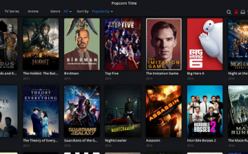 Numerous movies can be found in Popcorn Time's movie gallery.
