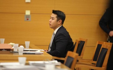 Ex New York City police officer Peter Liang during the reading of his sentence on Tuesday.