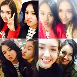Jeon Somi and Son Chaeyoung