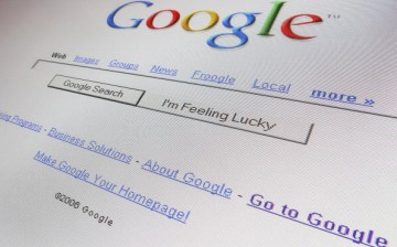 The logo and search page of the multi-facetted internet giant Google is displayed on a computer screen on April 13, 2006 in London, England. 