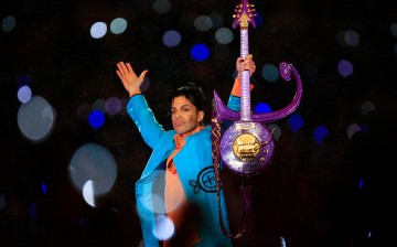 Prince performs during the 'Pepsi Halftime Show' at Super Bowl XLI in 2007.   
