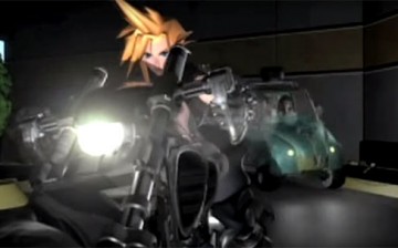 Cloud Strife and friends arrive at the scene to battle enemies.