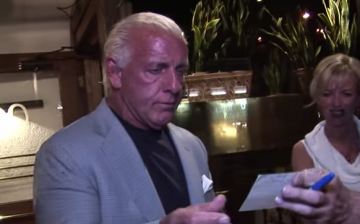 Wrestling manager Ric Flair always travels with his buddies.  