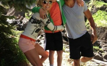 Kelly Ripa and Mark Consuelos posed together during a trip with their son.