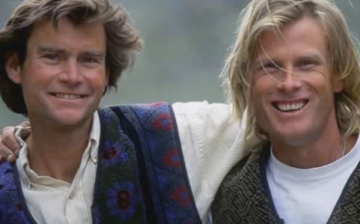 Alex Lowe and Conrad Anker pictured together during the early days.