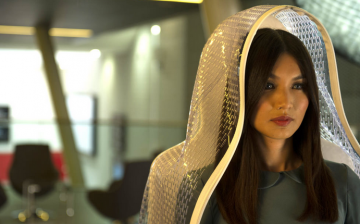Gemma Chan plays as Anita/Mia - a servile synth belonging to the Hawkins family - in 