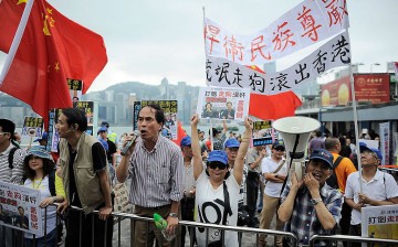 Hong Kongers Stage Satirical Rally Urging Mainland Chinese To Stay At Home