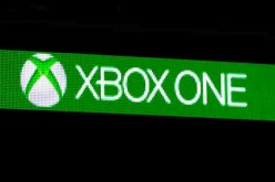 The Xbox One logo was displayed during a Microsoft Xbox news conference at E3 2013 in LA.   