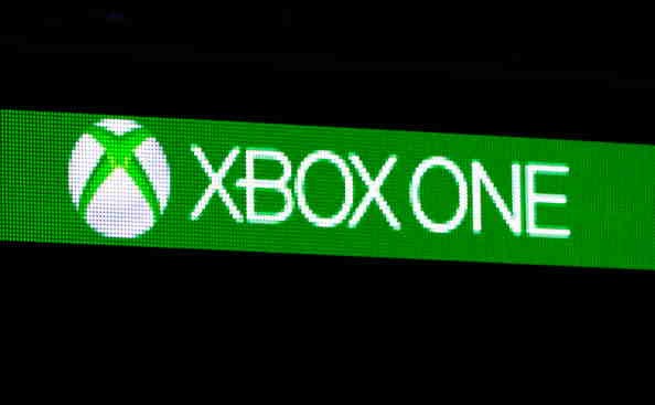 The Xbox One logo was displayed during a Microsoft Xbox news conference at E3 2013 in LA.   