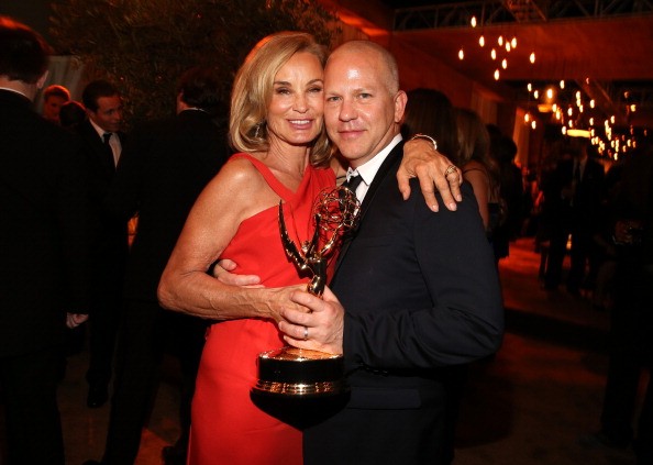 Executive producer Ryan Murphy with 'American Horror Story' actress Jessica Lange. 