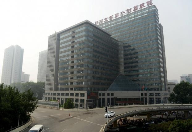 A view outside the First Affiliated Hospital of Zhengzhou University in Zhengzhou, Henan Province, China, July 4, 2015.