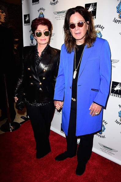 Sharon Osbourne and Ozzy Osbourne attended the VIP Opening Reception For 'Dis-Ease' An Evening Of Fine Art With Billy Morrison at Mouche Gallery on September 2, 2015.