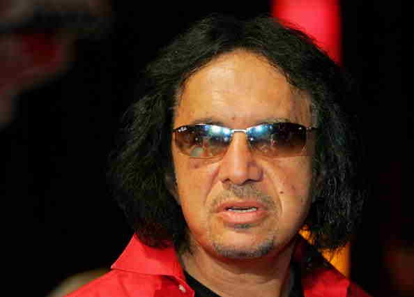 Kiss singer/bassist Gene Simmons speaks at a news conference for the second annual Vegas Rock Star Poker Tournament and Sweepstakes in 2005.  
