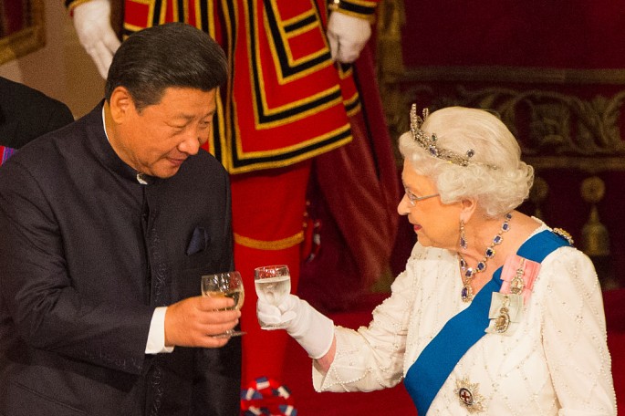 The Queen of England was filmed calling Chinese officials "very rude" during their landmark visit to the U.K.