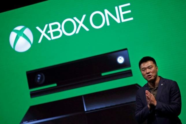 Xie Enwei, general manager of management and operations of Microsoft in China, speaks during the launching of the Xbox One in Shanghai in 2014.
