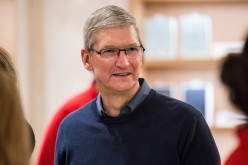 Apple CEO Tim Cook visits an Apple store during Apple's 'Hour of Code' workshop program on Dec. 9, 2015 in New York City. 