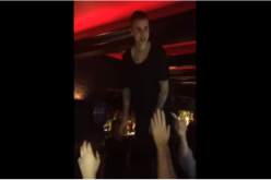 Justin Bieber dances to Justin Timberlake's 'My Love' at a nightclub in Boston