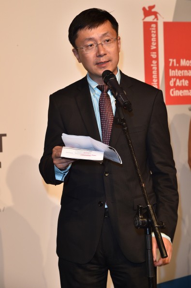 iQiyi's CEO Gong Yu attending a film festival in Italy.
