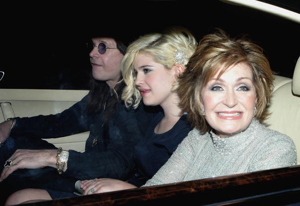 Singer Ozzy Osbourne with daughter Kelly and wife Sharon Osbourne arrive at David and Victoria Beckham's Pre- World Cup Party on May 21, 2006 in Sawbridgeworth, England.   