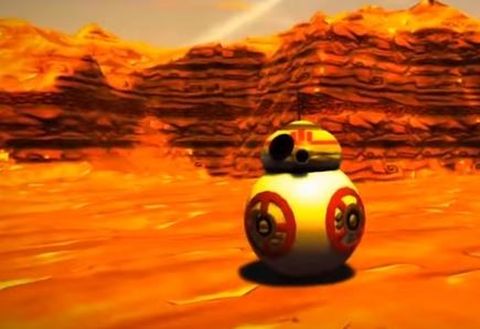 BB-8 is shown in a Project Spark creation