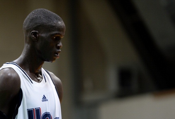 Thon Maker is taking a break during the Adidas Eurocamp. 