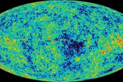 First all-sky microwave image of the universe soon after the Big Bang, released by a team of astronomers from NASA and Princeton University on February 10, 2003 in Washington, DC. 