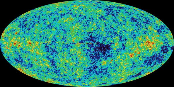 First all-sky microwave image of the universe soon after the Big Bang, released by a team of astronomers from NASA and Princeton University on February 10, 2003 in Washington, DC. 