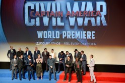 The cast and crew attend the world premiere of Marvel's 